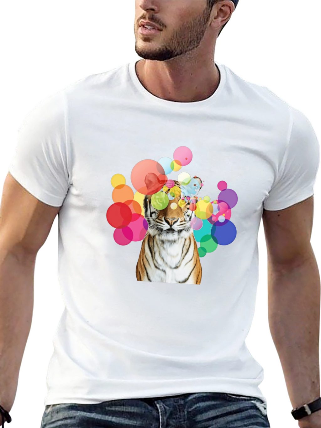 Tiger Graphic Tee - Mens Black T-Shirt