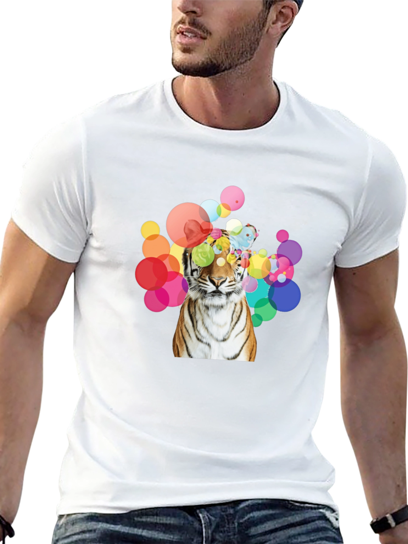 Tiger Graphic Tee - Mens Black T-Shirt