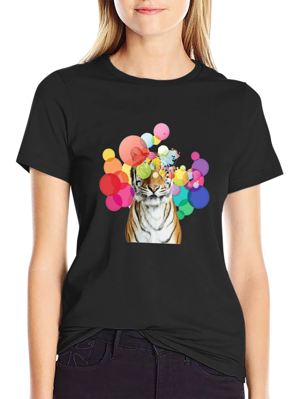 Tiger Graphic Tee - Mens Black T-Shirt