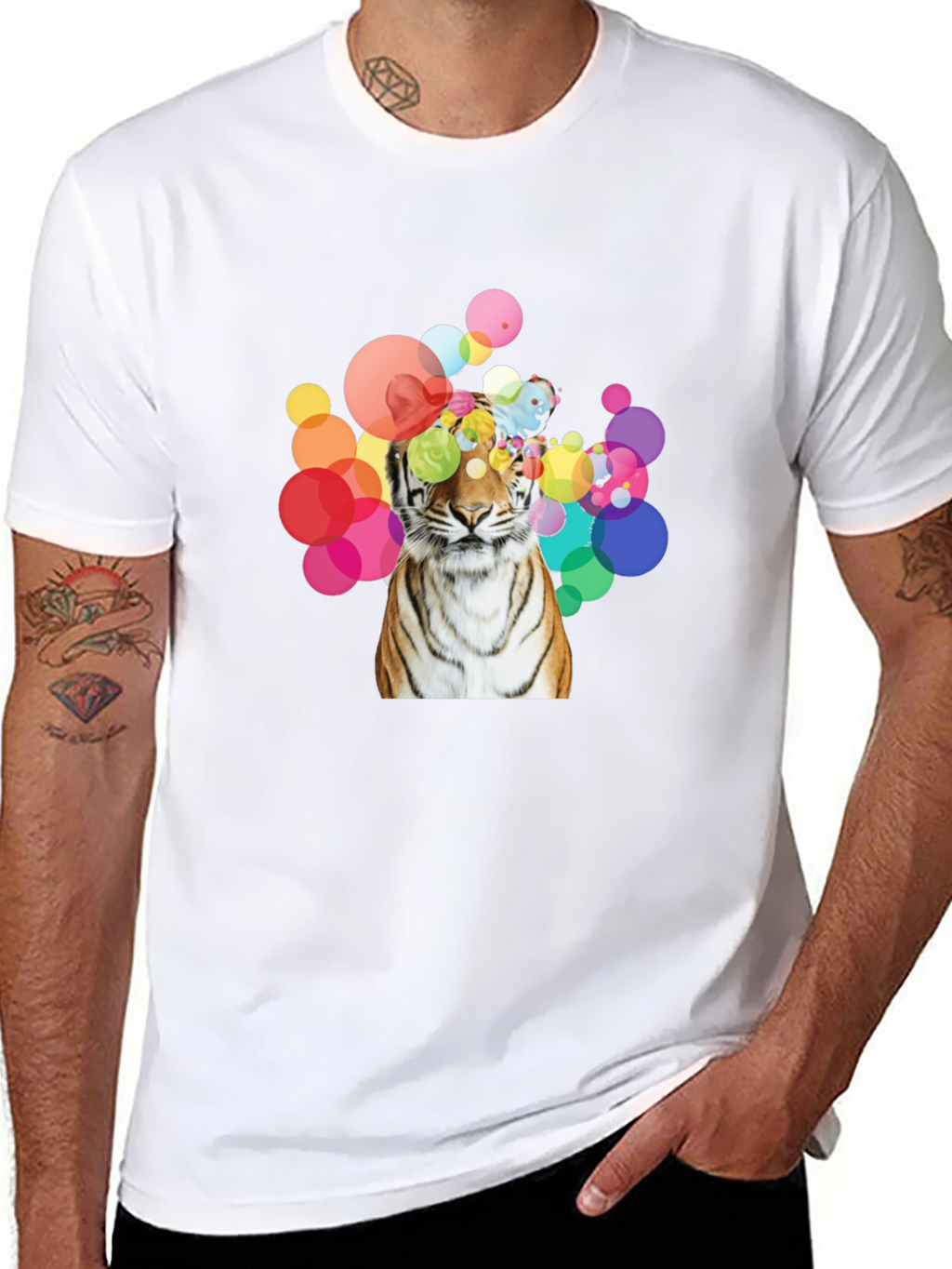 Tiger Graphic Tee - Mens Black T-Shirt