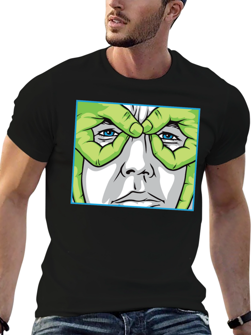 Mans Novelty Graphic Print T-Shirt