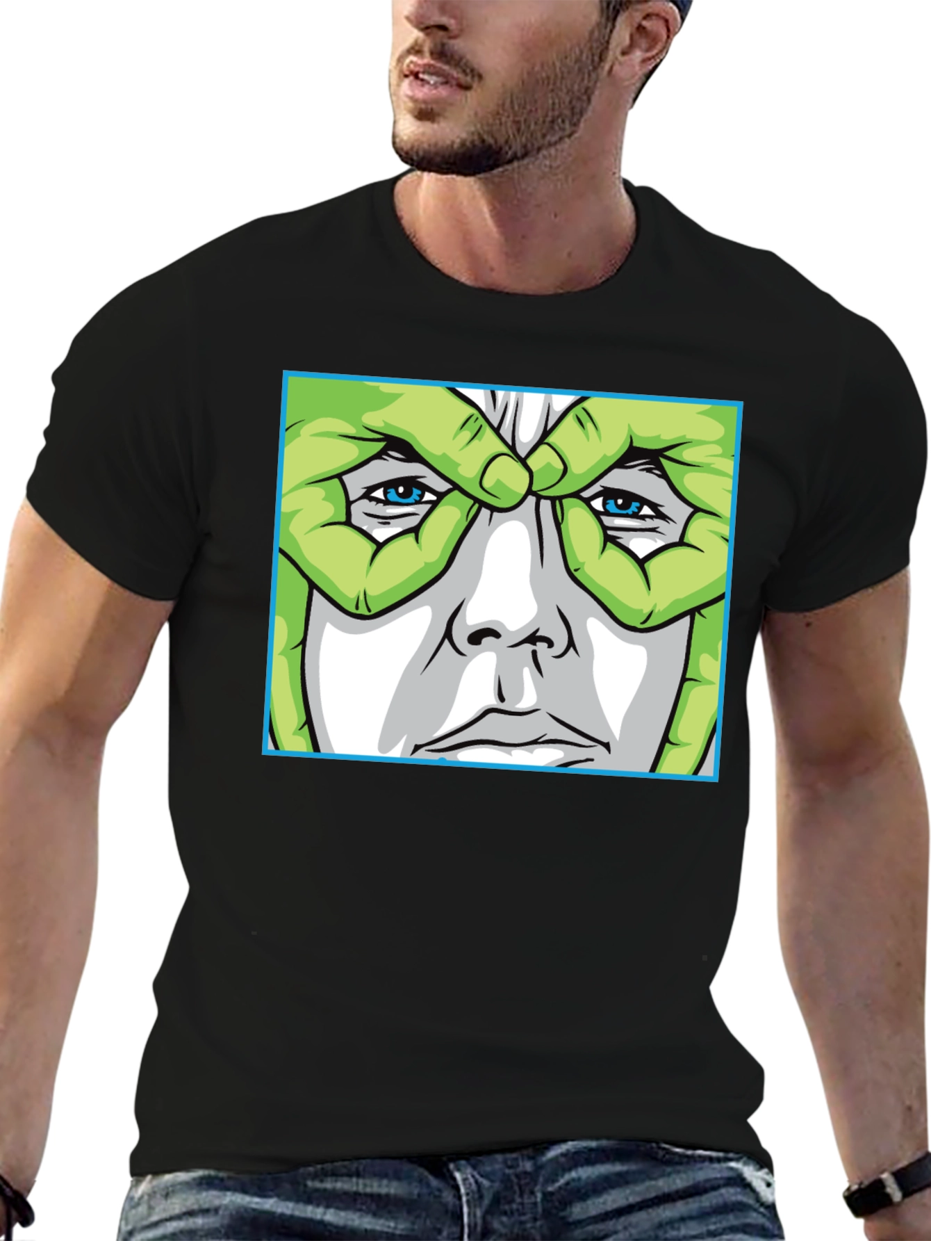 Mans Novelty Graphic Print T-Shirt