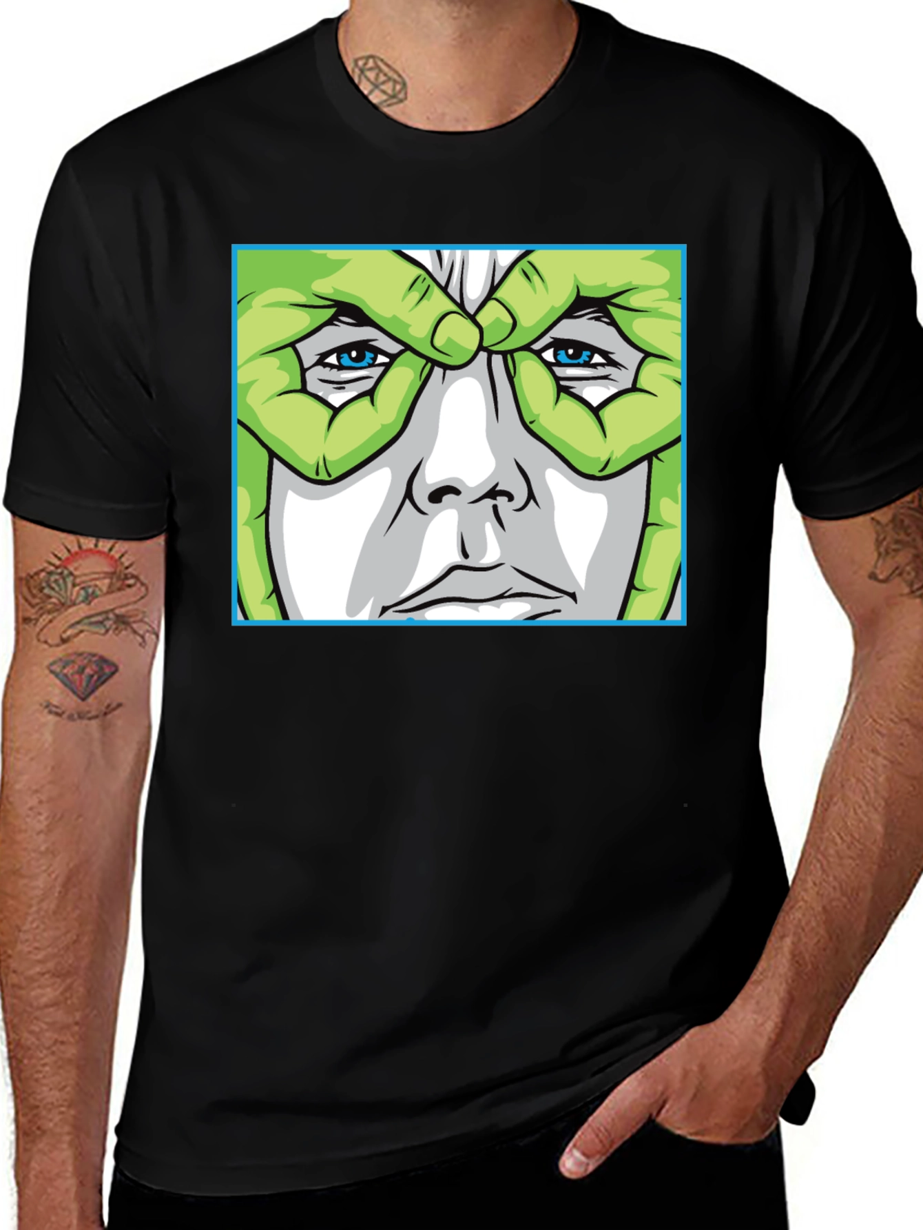 Mans Novelty Graphic Print T-Shirt