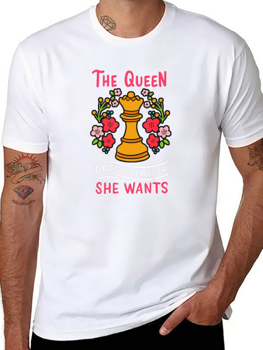 The Queen Chess Piece Graphic T-Shirt