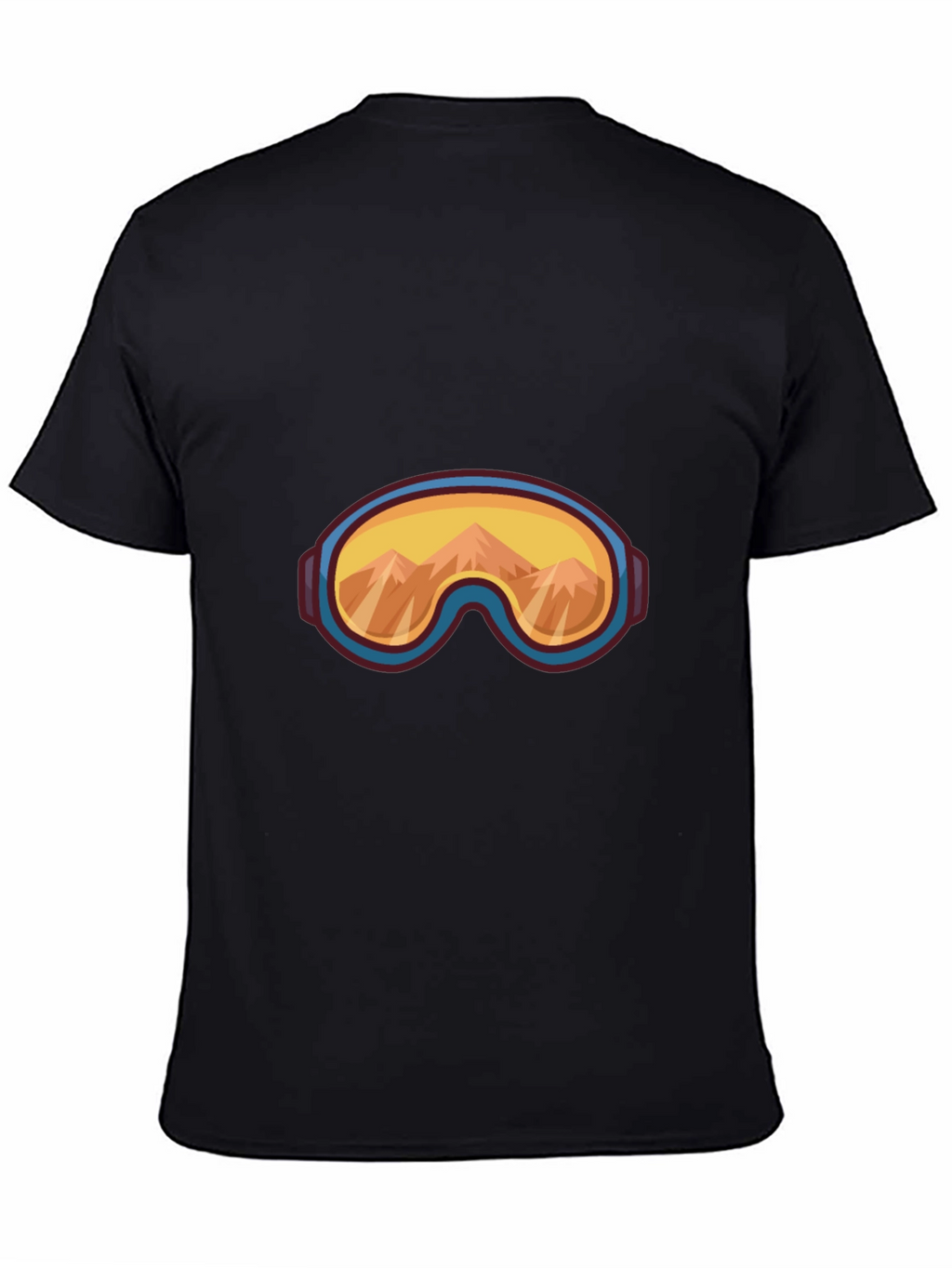 Cool Mountain Goggles Graphic Tee - Black