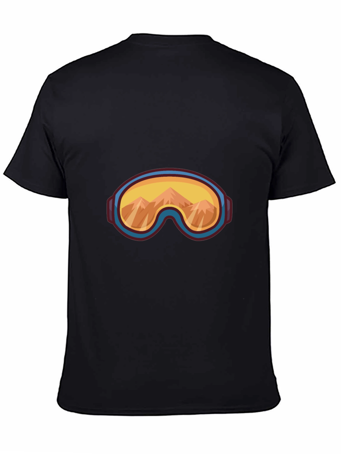 Cool Mountain Goggles Graphic Tee - Black