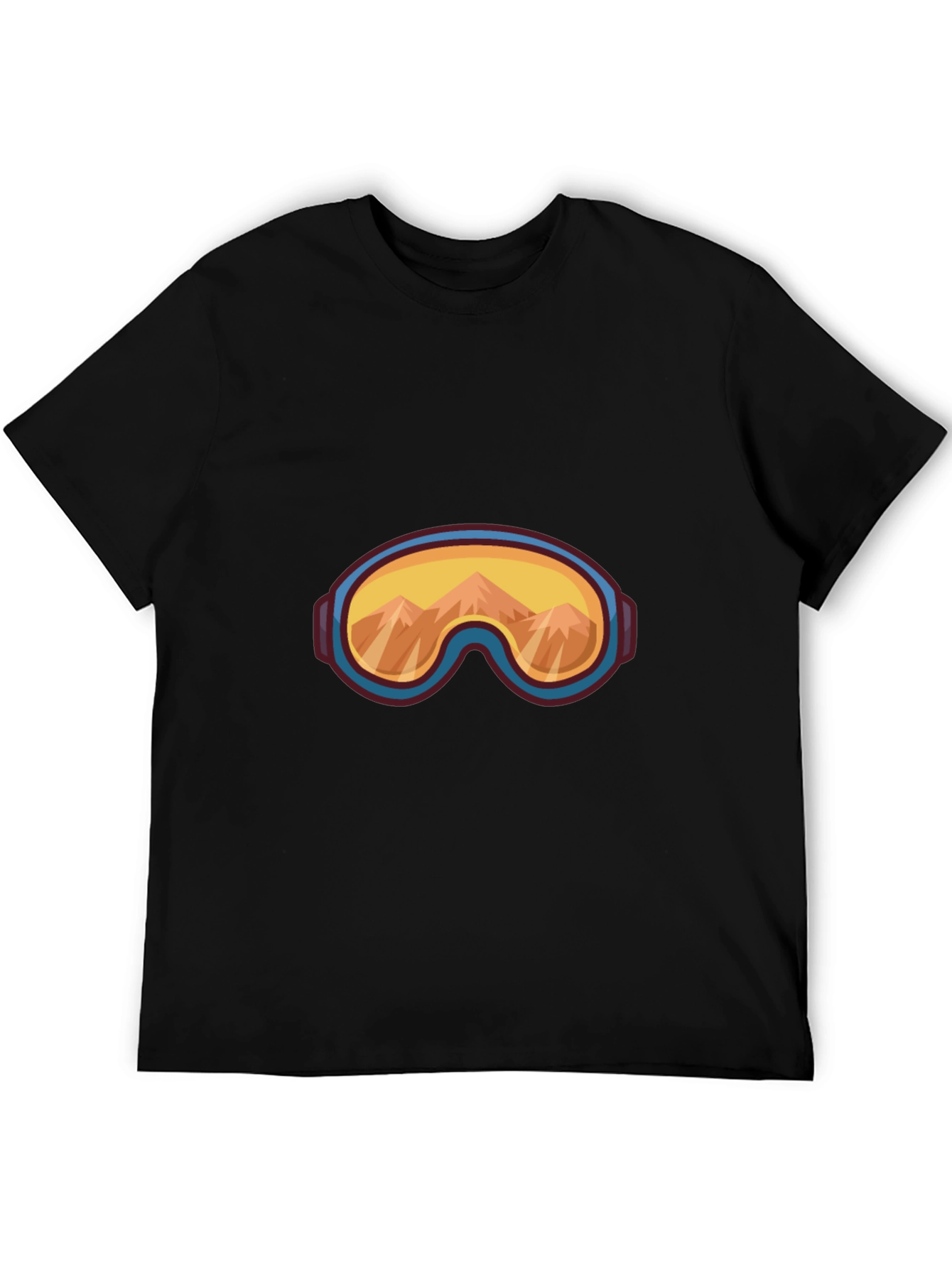 Cool Mountain Goggles Graphic Tee - Black