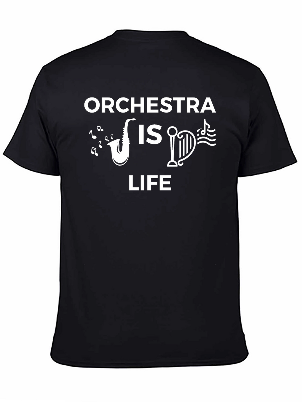 Orchestra is Life Graphic T-Shirt - Black