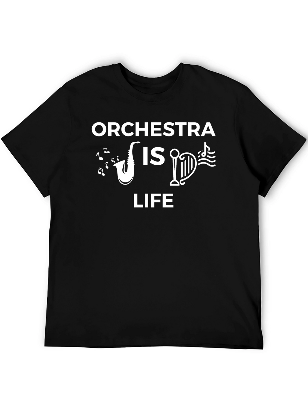 Orchestra is Life Graphic T-Shirt - Black