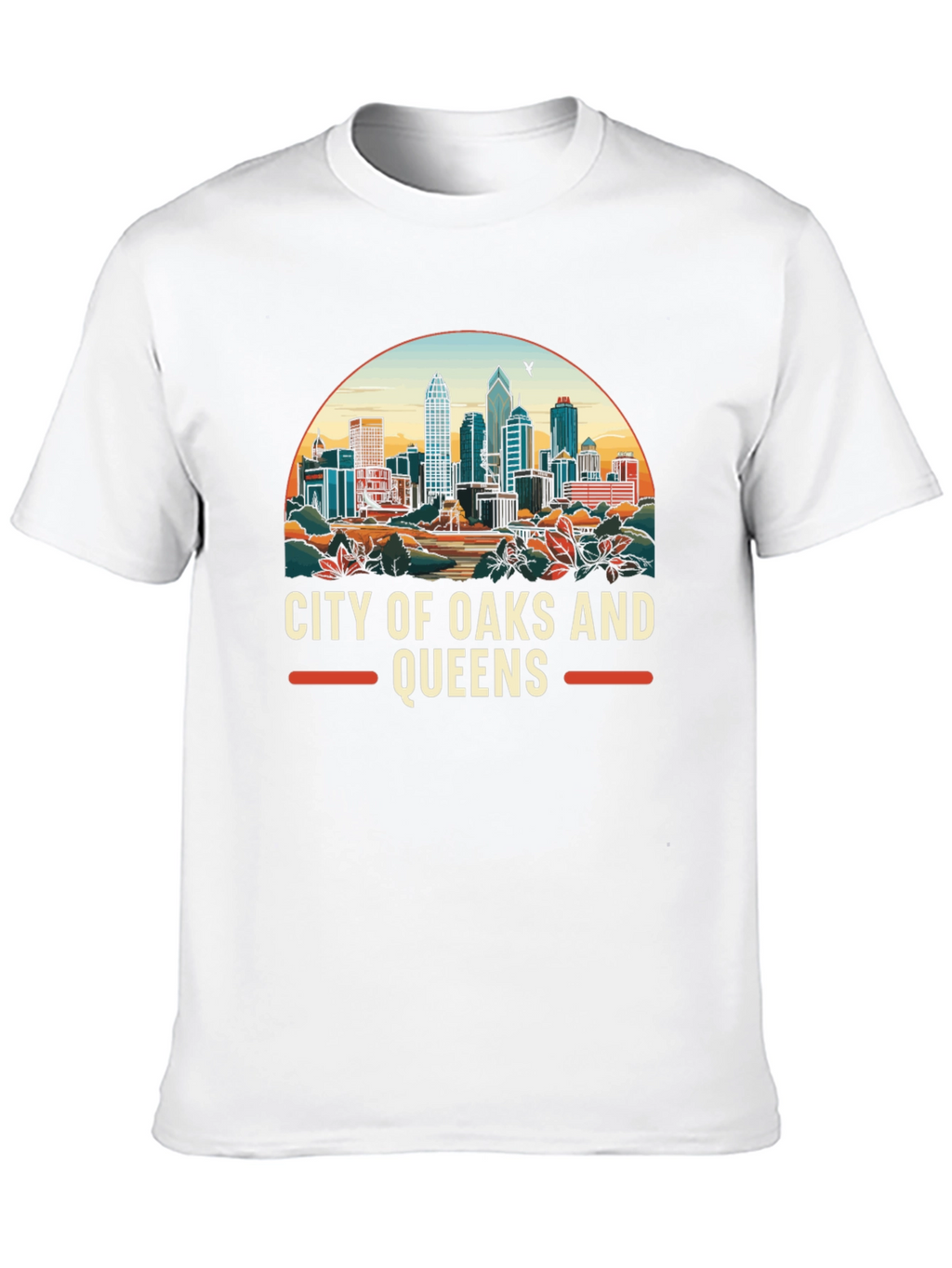 City of Oaks and Queens Graphic Tee - Black