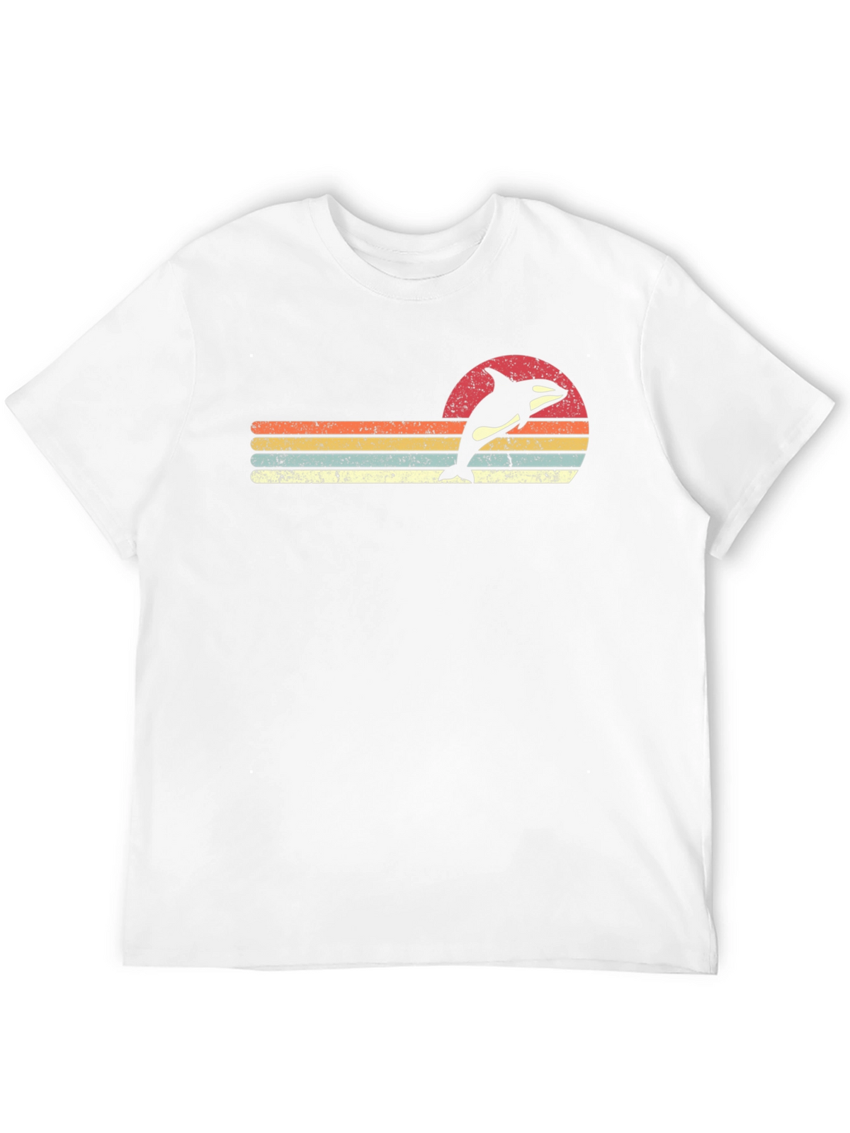 Vintage Orca Sunset T-Shirt - Retro Whale Tee
