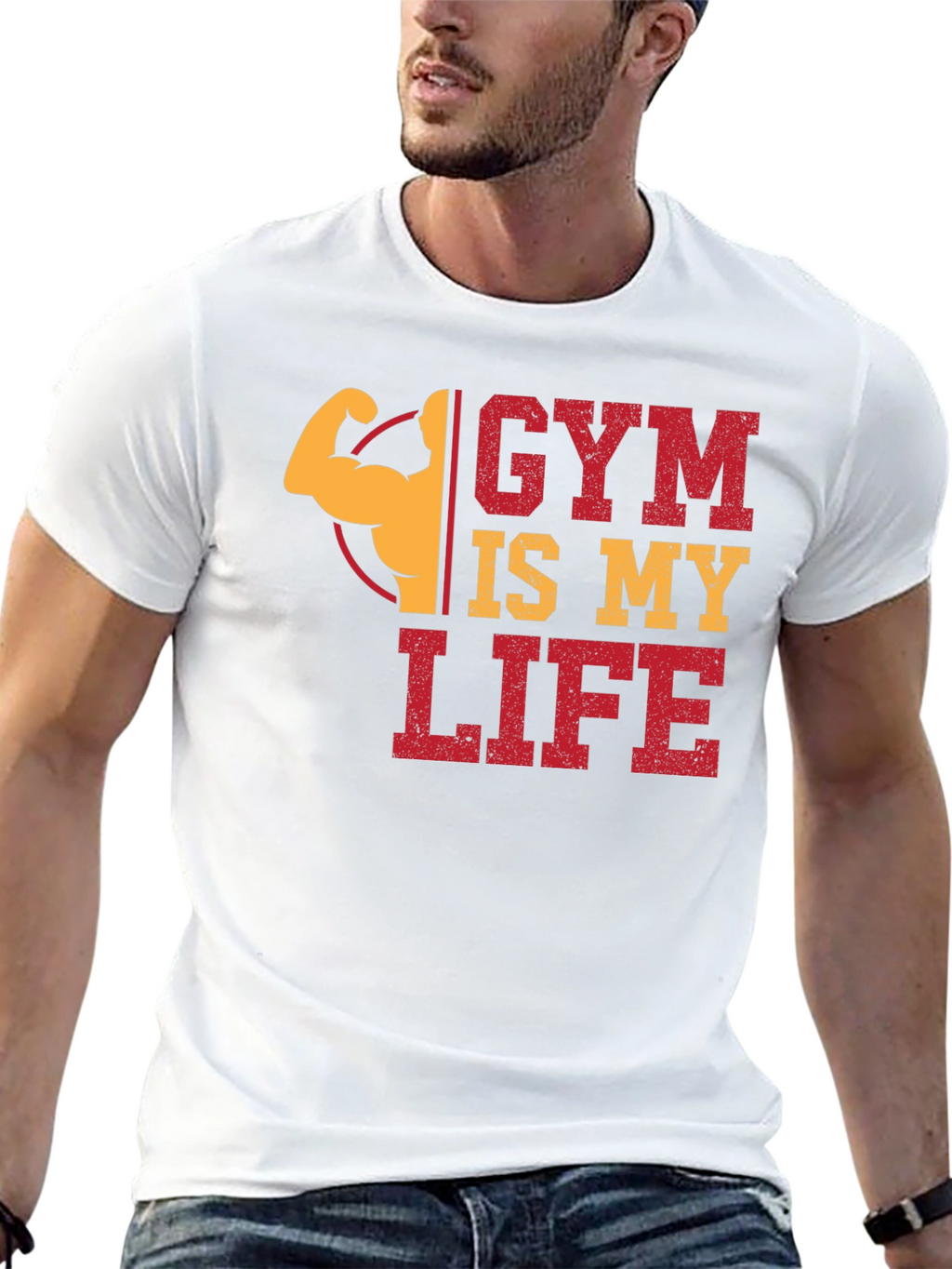 Gym Is My Life Graphic T-Shirt