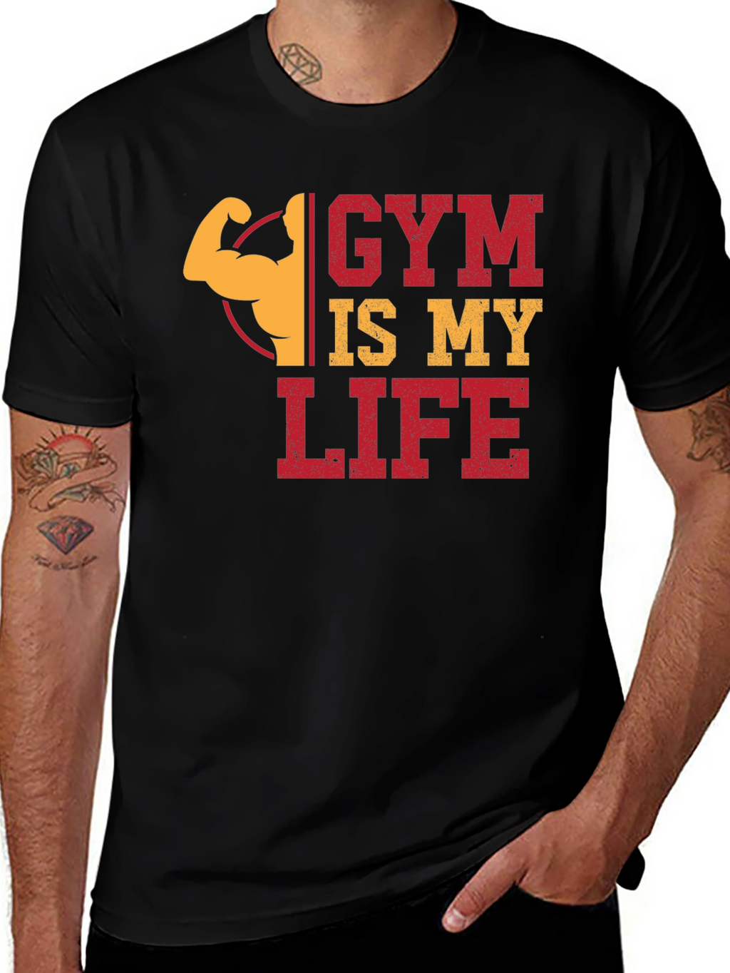 Gym Is My Life Graphic T-Shirt
