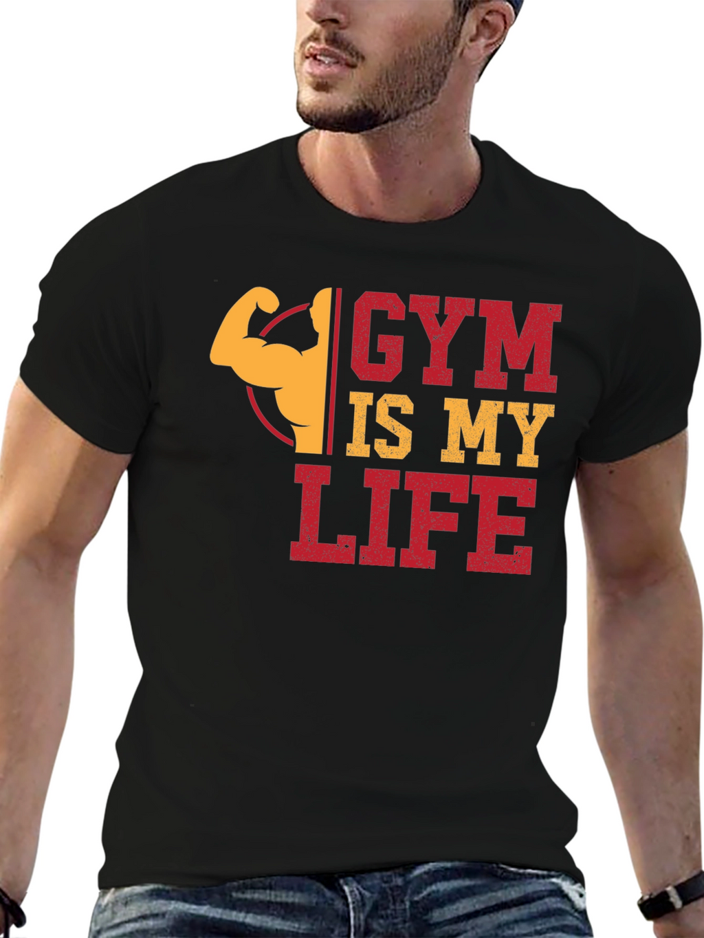 Gym Is My Life Graphic T-Shirt
