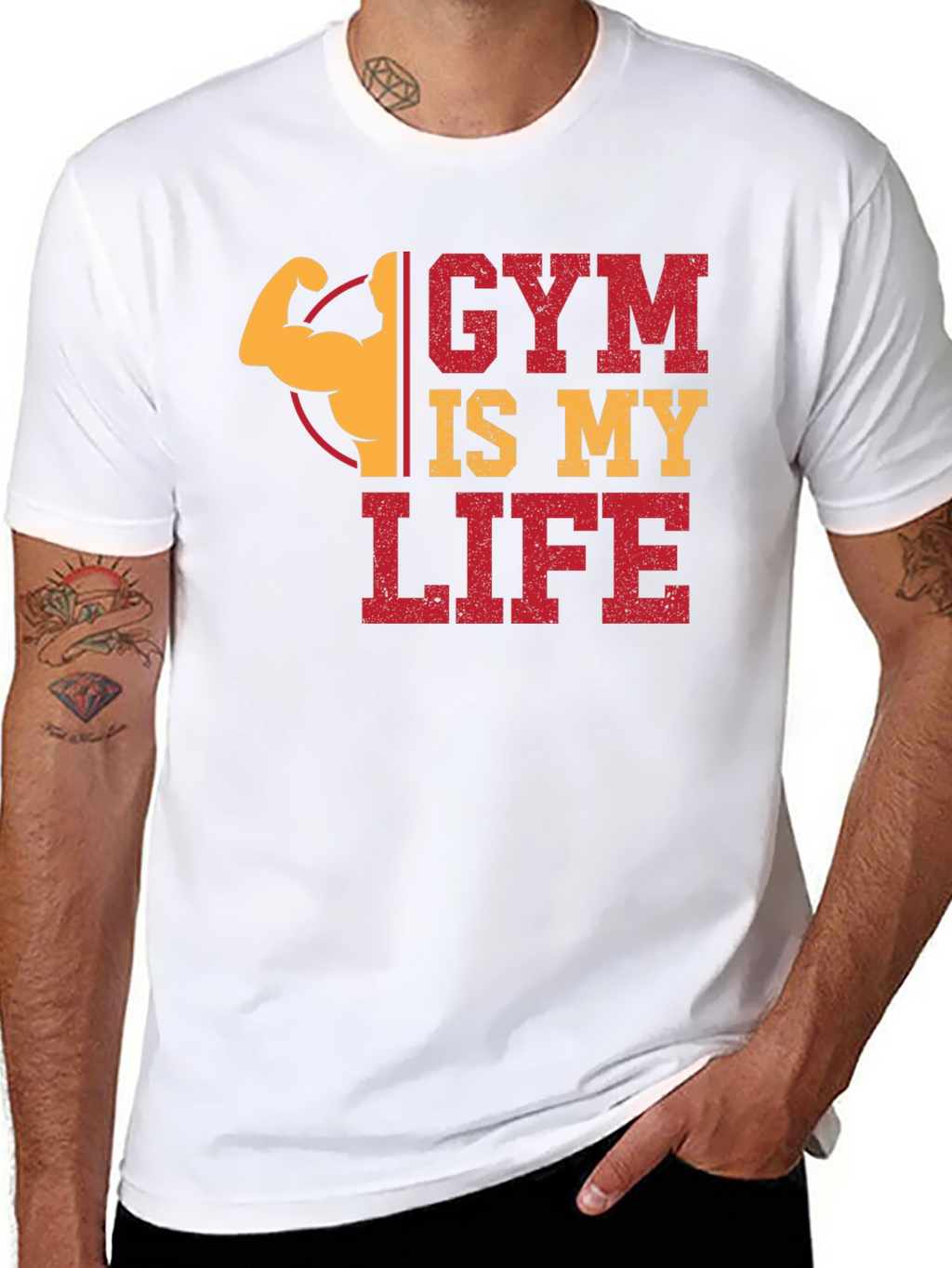 Gym Is My Life Graphic T-Shirt