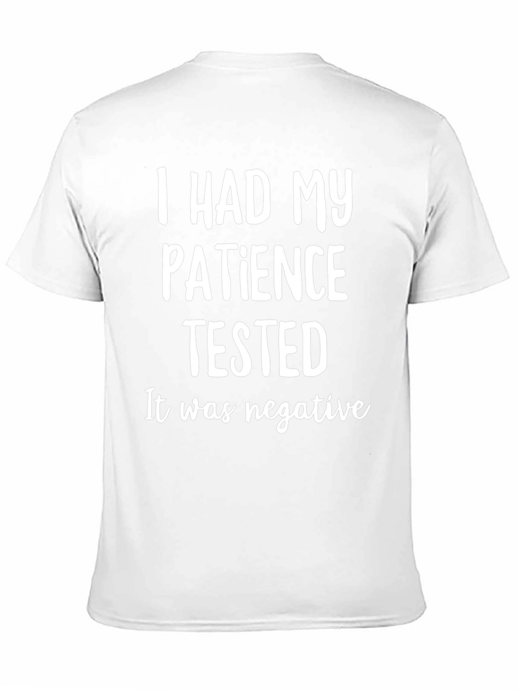 Funny Patience Tested T-Shirt - Black Cotton Tee