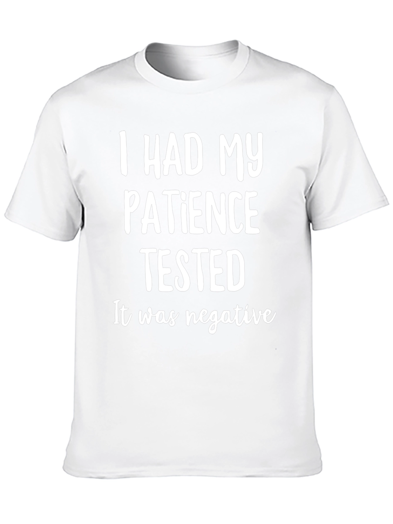 Funny Patience Tested T-Shirt - Black Cotton Tee