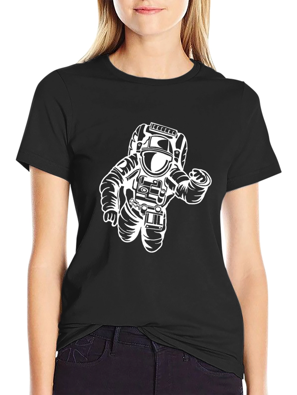 Astronaut Graphic Black T-Shirt