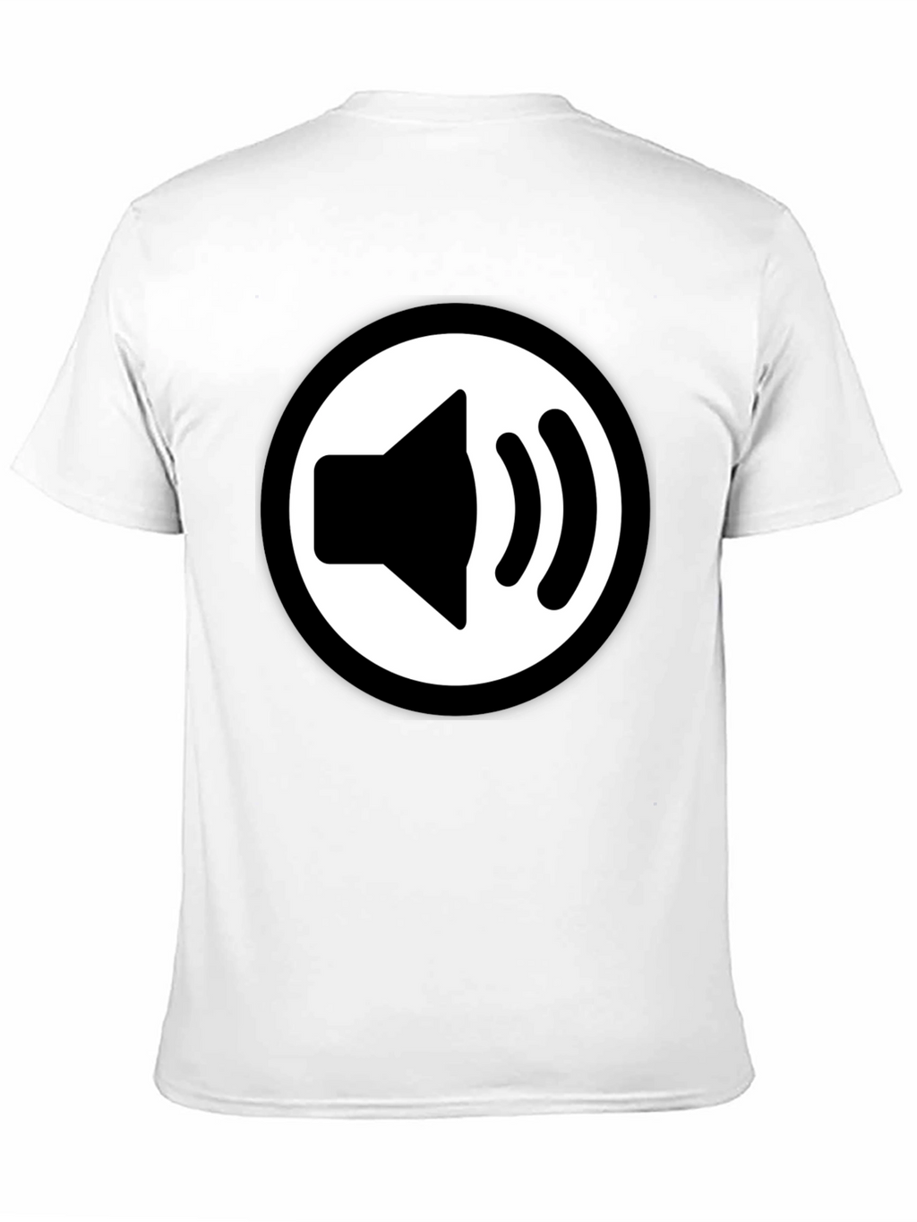 Speaker Icon Black T-Shirt