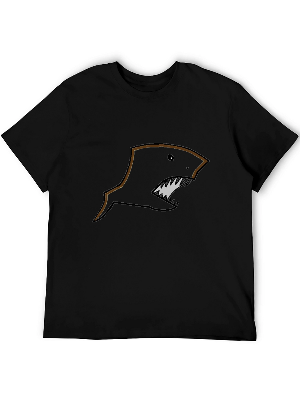 Mens Black Shark Graphic T-Shirt