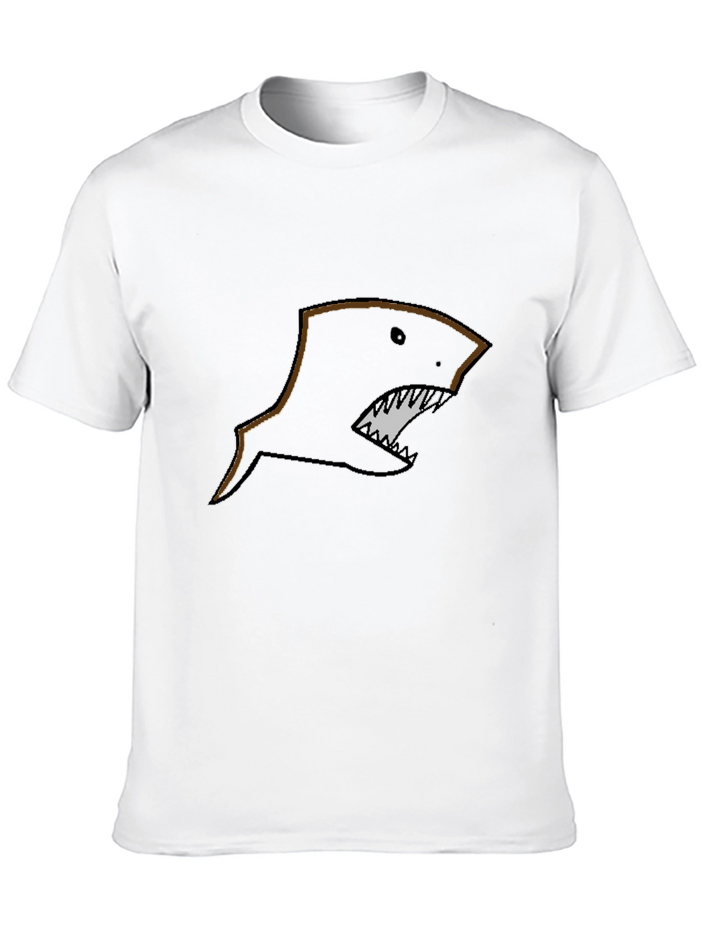 Mens Black Shark Graphic T-Shirt