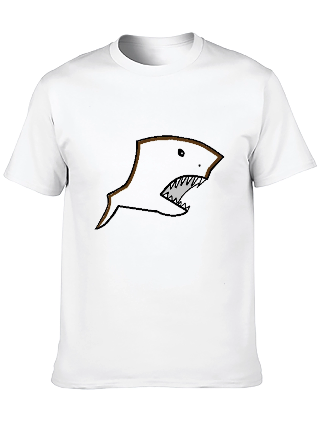 Mens Black Shark Graphic T-Shirt