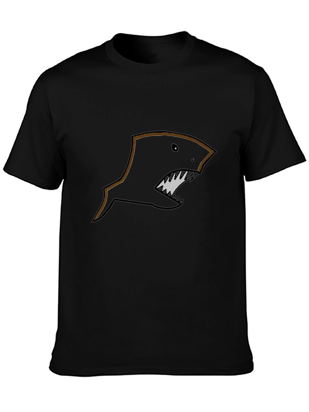 Mens Black Shark Graphic T-Shirt