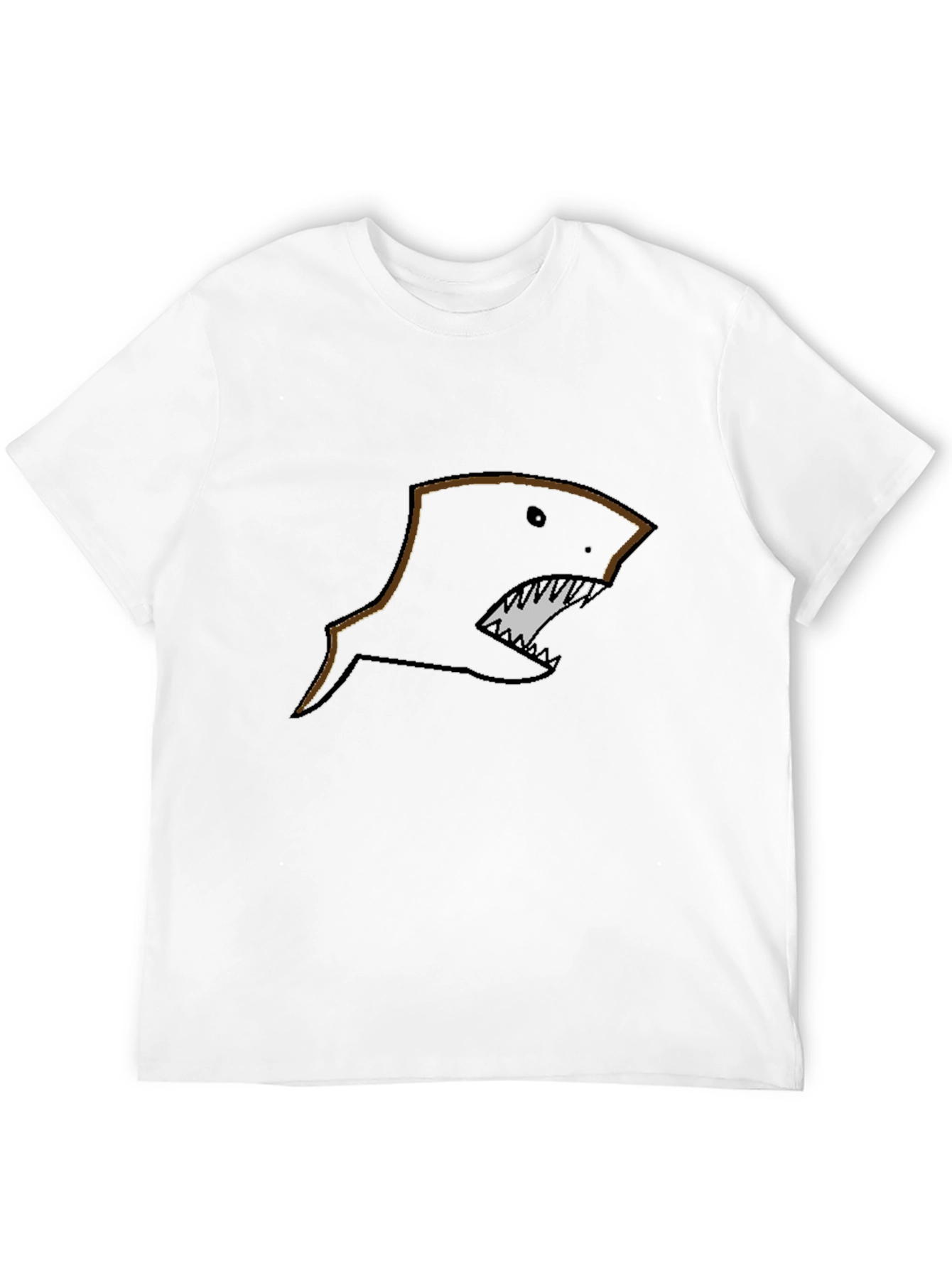 Mens Black Shark Graphic T-Shirt