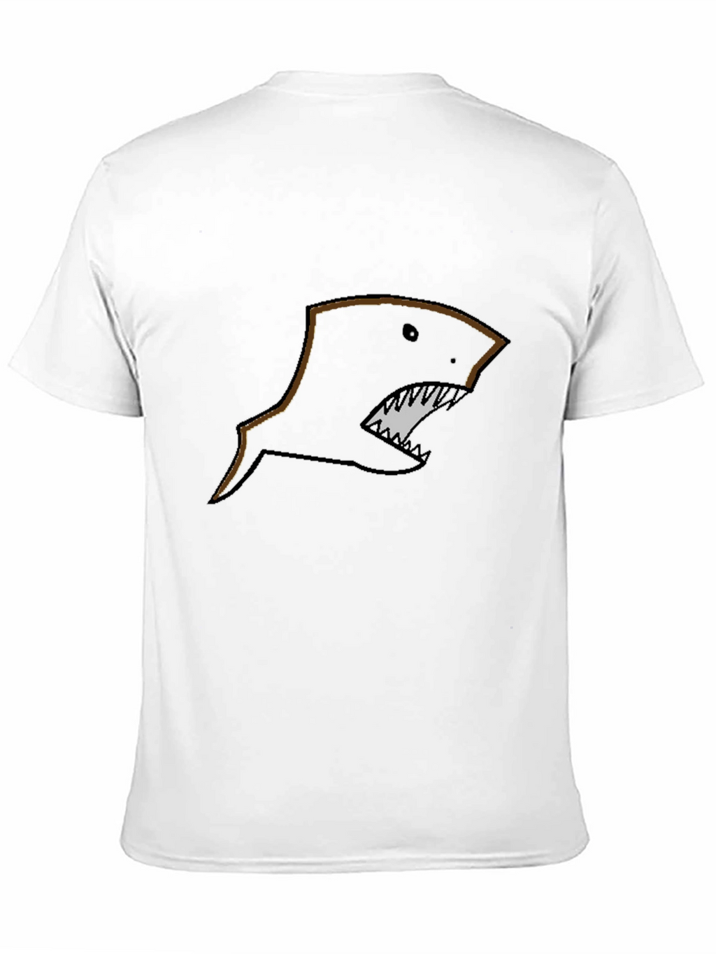 Mens Black Shark Graphic T-Shirt
