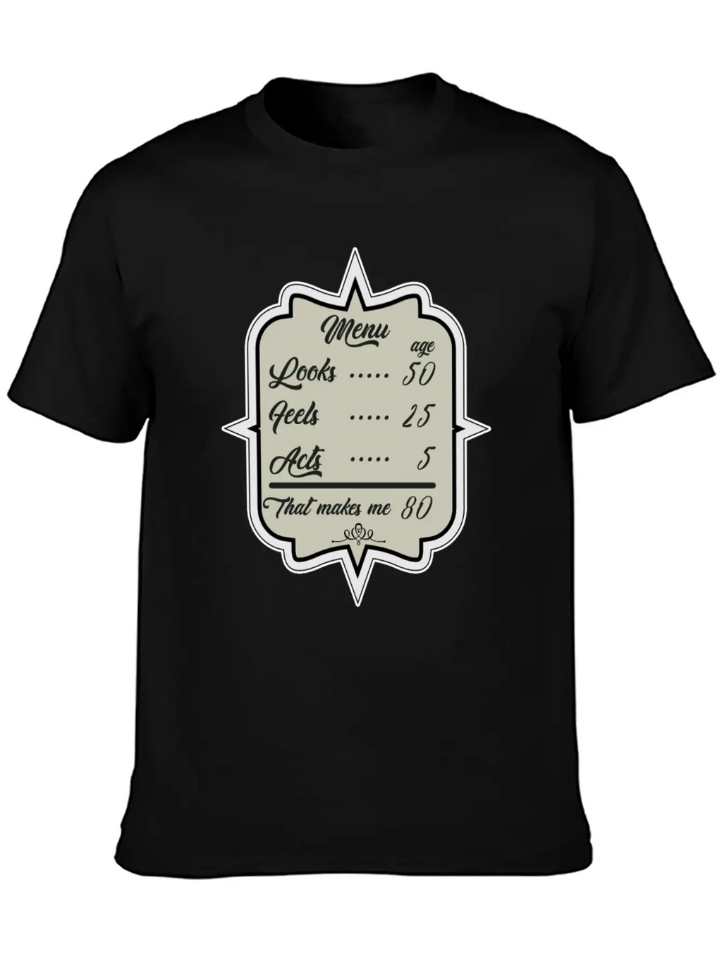 80. Birthday Look Like 50 Basic Graphic T-Shirt – Daily Comfort In Soft Cotton