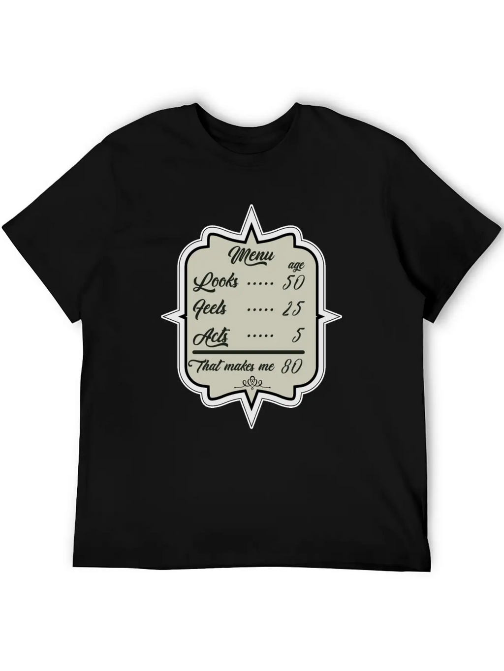 80. Birthday Look Like 50 Basic Graphic T-Shirt – Daily Comfort In Soft Cotton