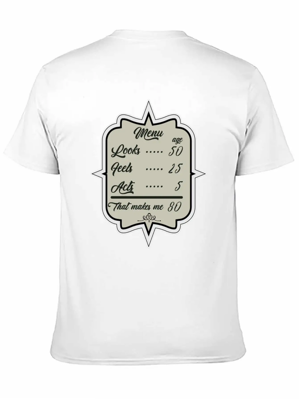 80. Birthday Look Like 50 Basic Graphic T-Shirt – Daily Comfort In Soft Cotton
