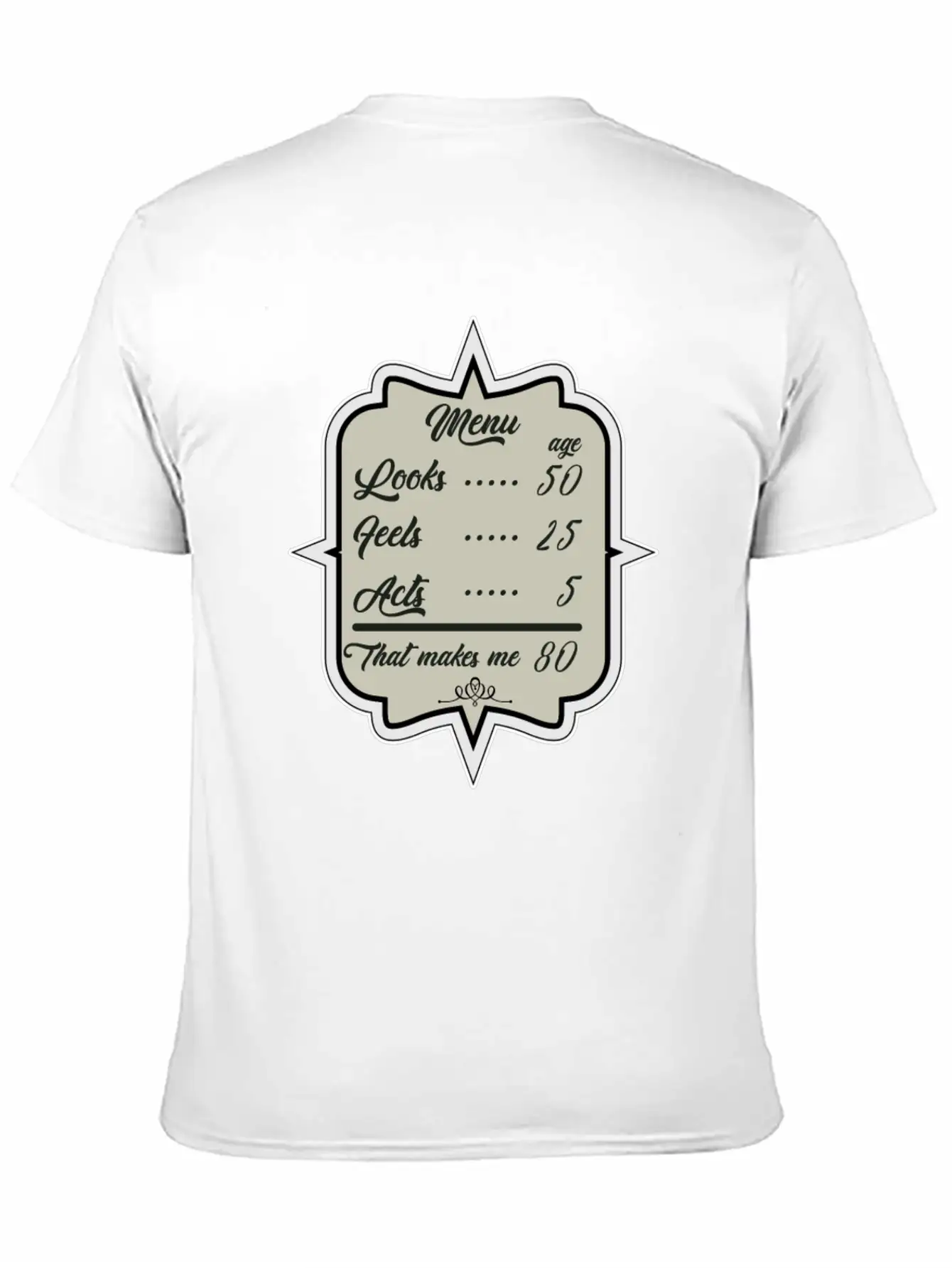 80. Birthday Look Like 50 Basic Graphic T-Shirt – Daily Comfort In Soft Cotton
