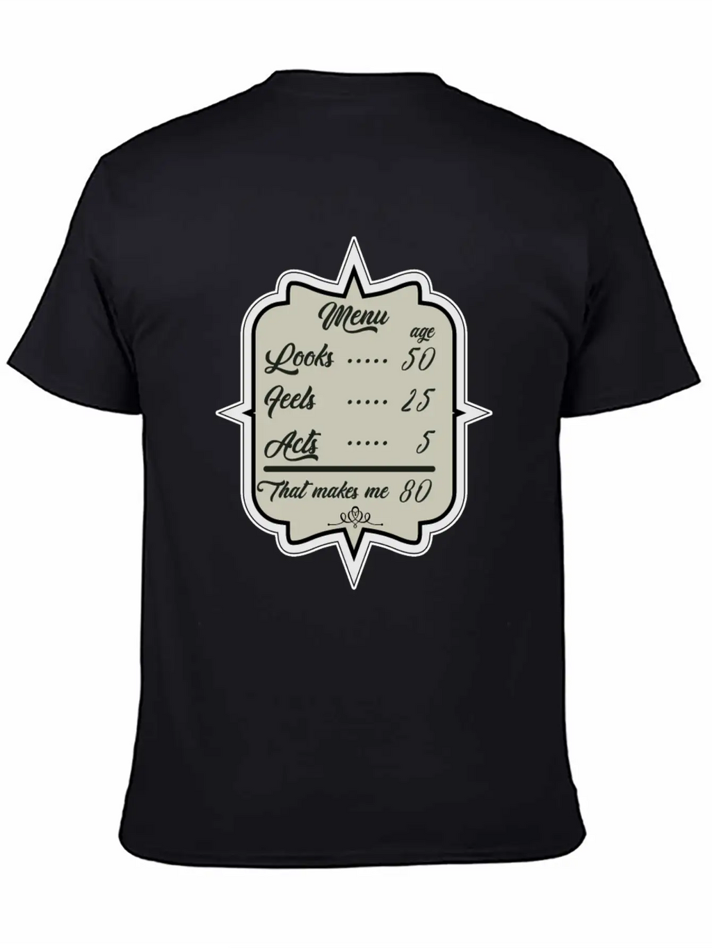 80. Birthday Look Like 50 Basic Graphic T-Shirt – Daily Comfort In Soft Cotton