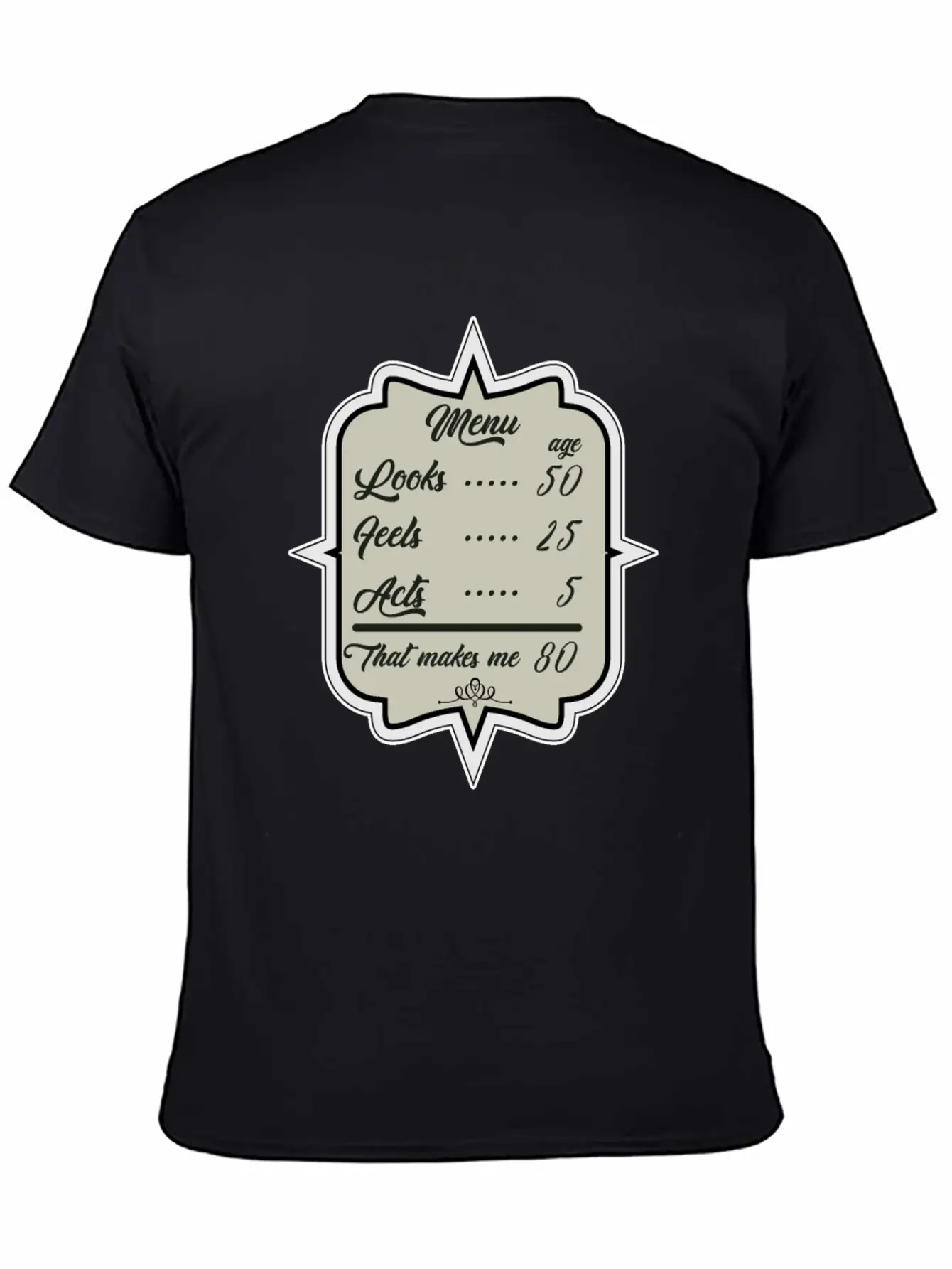 80. Birthday Look Like 50 Basic Graphic T-Shirt – Daily Comfort In Soft Cotton