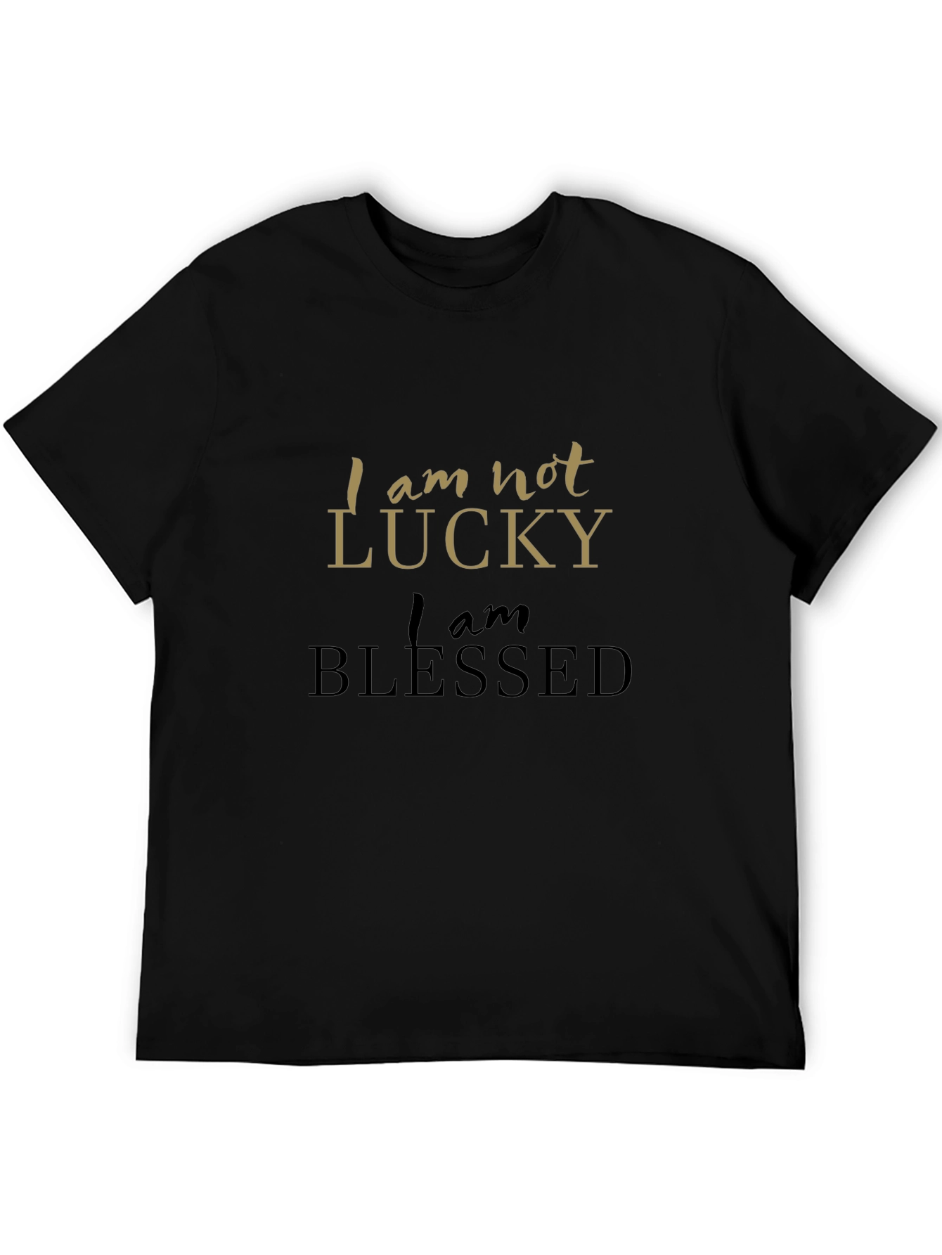 I Am Blessed Black T-Shirt