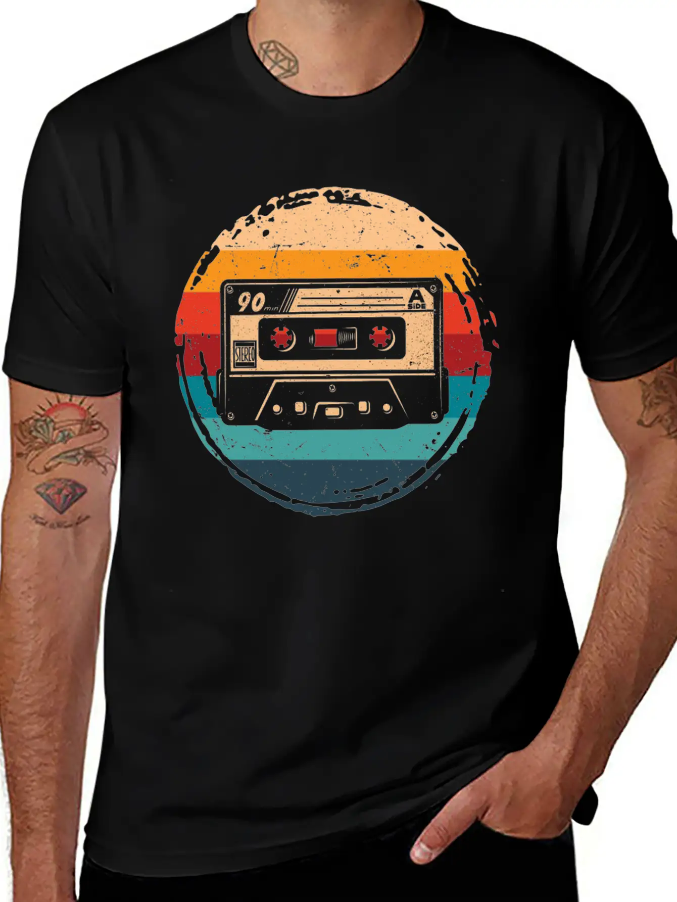 80's Cassette Tape 1990s Pencil Winding Cassette Timeless Short Sleeve Tee – Comfy And Minimalist Design