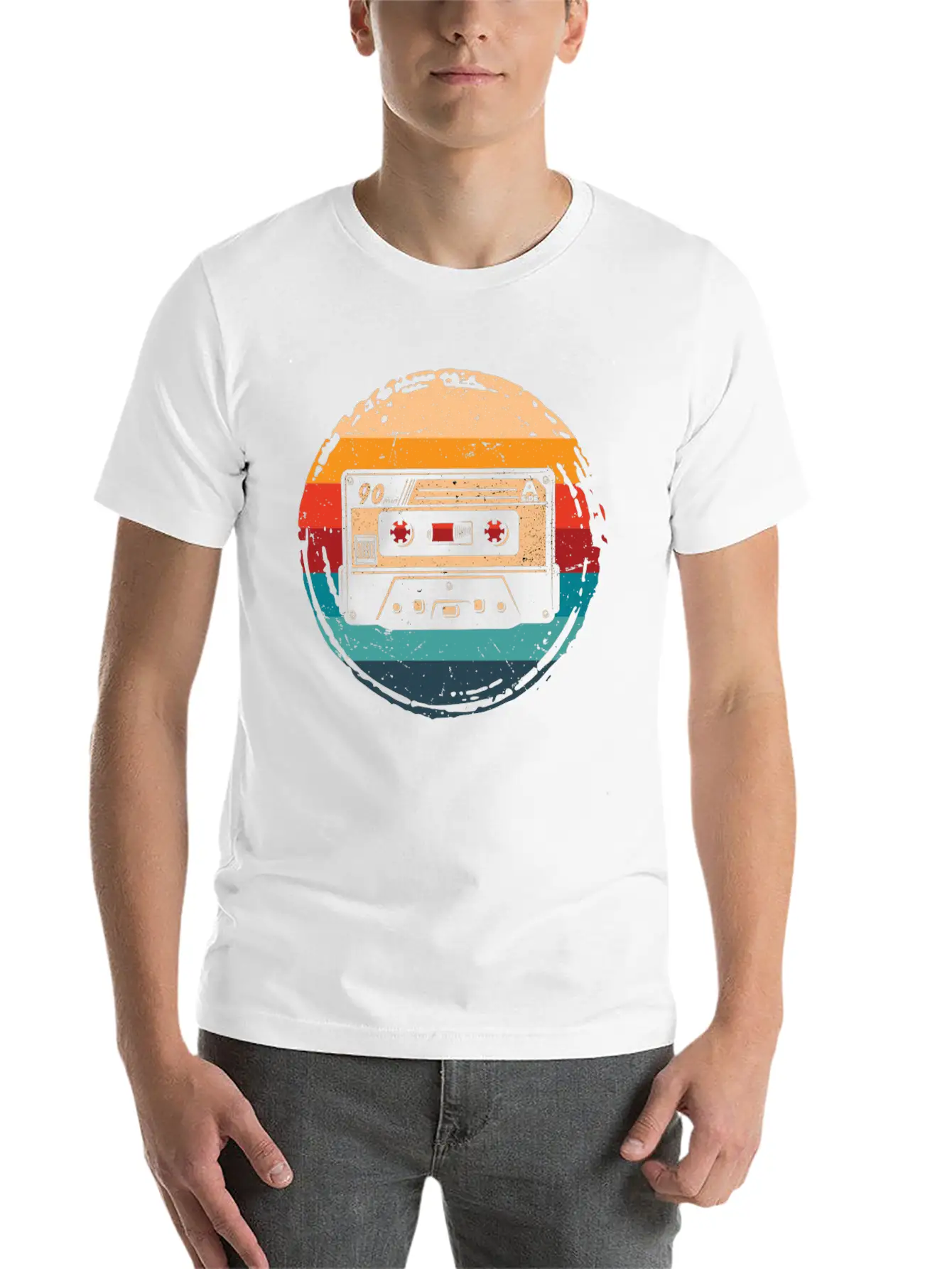 80's Cassette Tape 1990s Pencil Winding Cassette Timeless Short Sleeve Tee – Comfy And Minimalist Design