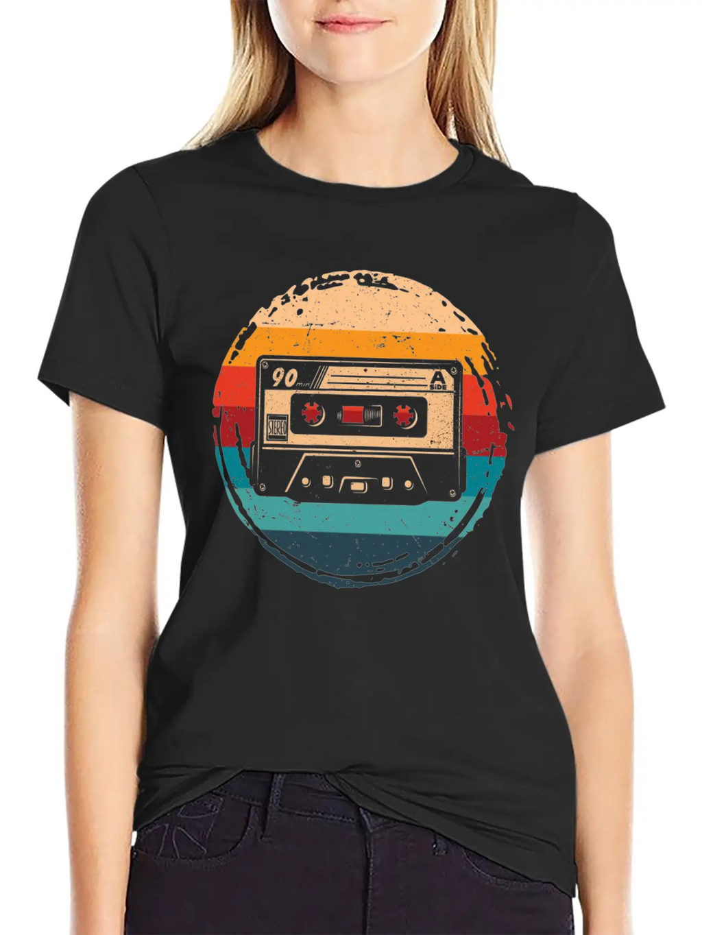 80's Cassette Tape 1990s Pencil Winding Cassette Timeless Short Sleeve Tee – Comfy And Minimalist Design
