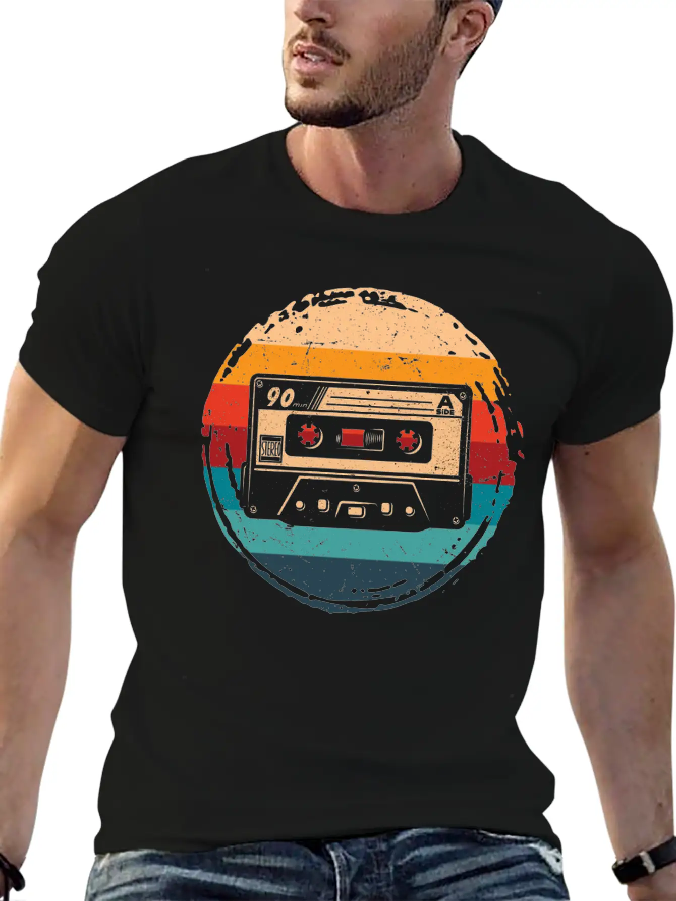 80's Cassette Tape 1990s Pencil Winding Cassette Timeless Short Sleeve Tee – Comfy And Minimalist Design