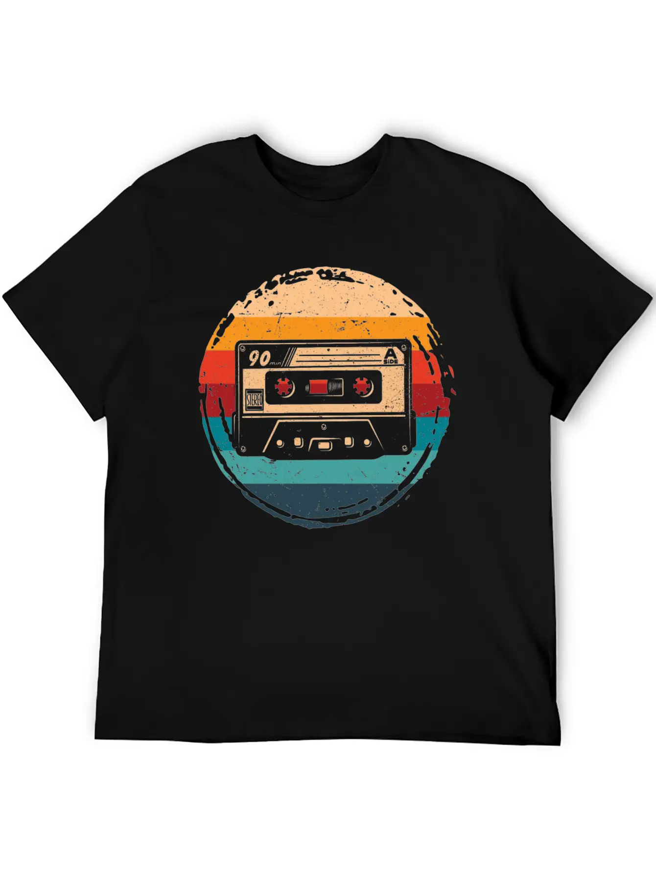 80's Cassette Tape 1990s Pencil Winding Cassette Timeless Short Sleeve Tee – Comfy And Minimalist Design