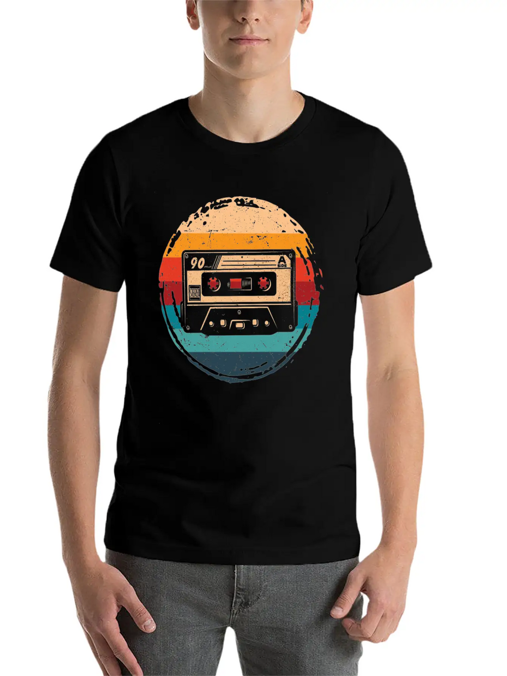 80's Cassette Tape 1990s Pencil Winding Cassette Timeless Short Sleeve Tee – Comfy And Minimalist Design