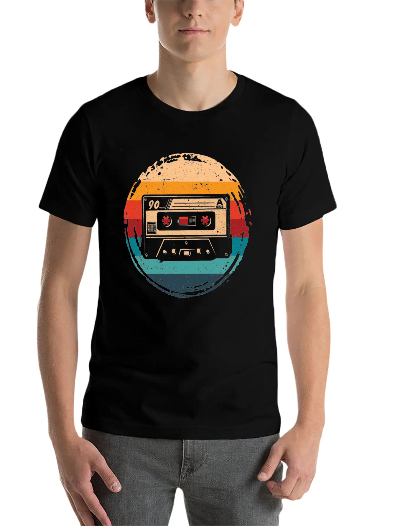 80's Cassette Tape 1990s Pencil Winding Cassette Timeless Short Sleeve Tee – Comfy And Minimalist Design
