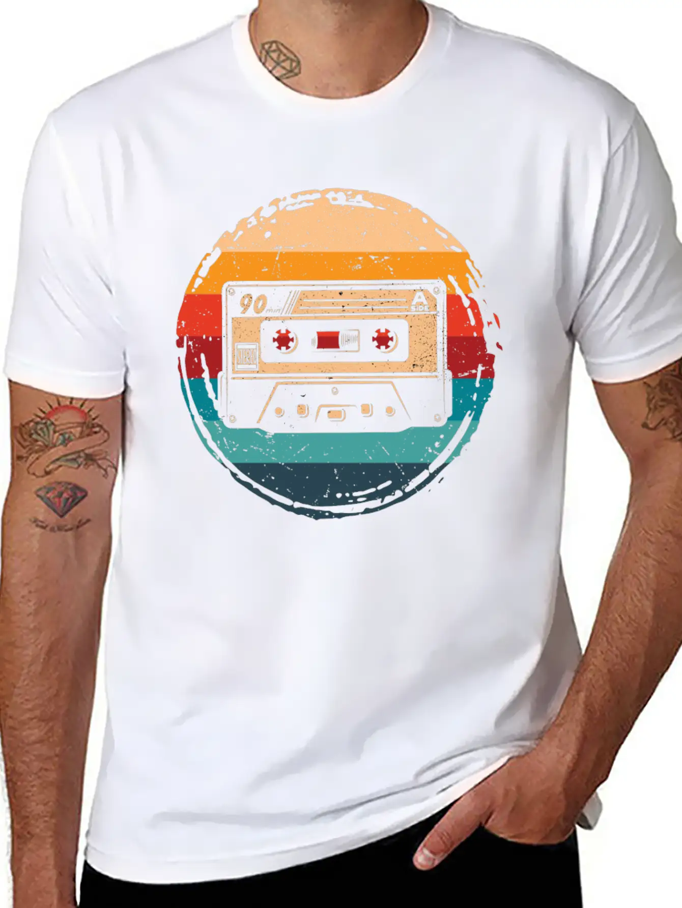 80's Cassette Tape 1990s Pencil Winding Cassette Timeless Short Sleeve Tee – Comfy And Minimalist Design