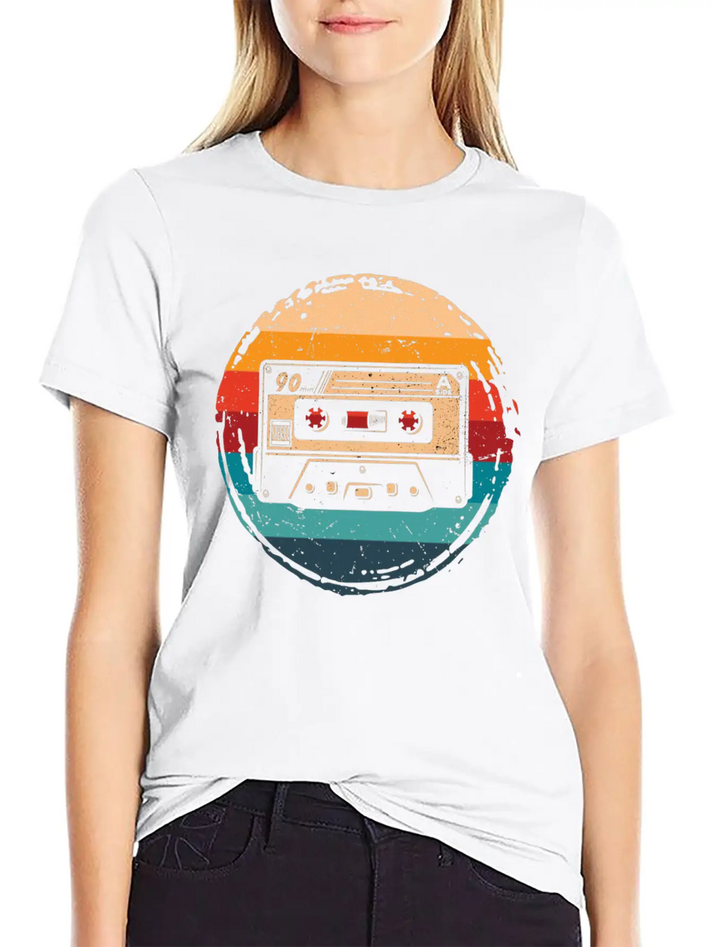 80's Cassette Tape 1990s Pencil Winding Cassette Timeless Short Sleeve Tee – Comfy And Minimalist Design