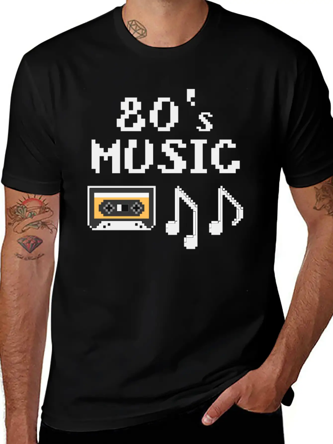 80s Music Breathable Soft Cotton T-Shirt – Timeless Casual Look