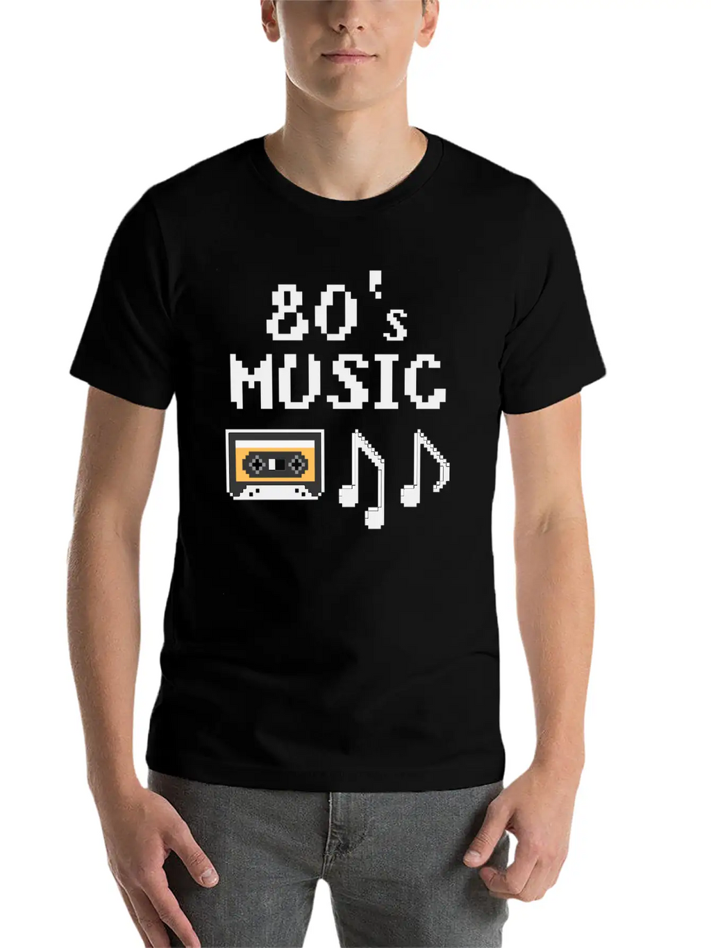 80s Music Breathable Soft Cotton T-Shirt – Timeless Casual Look