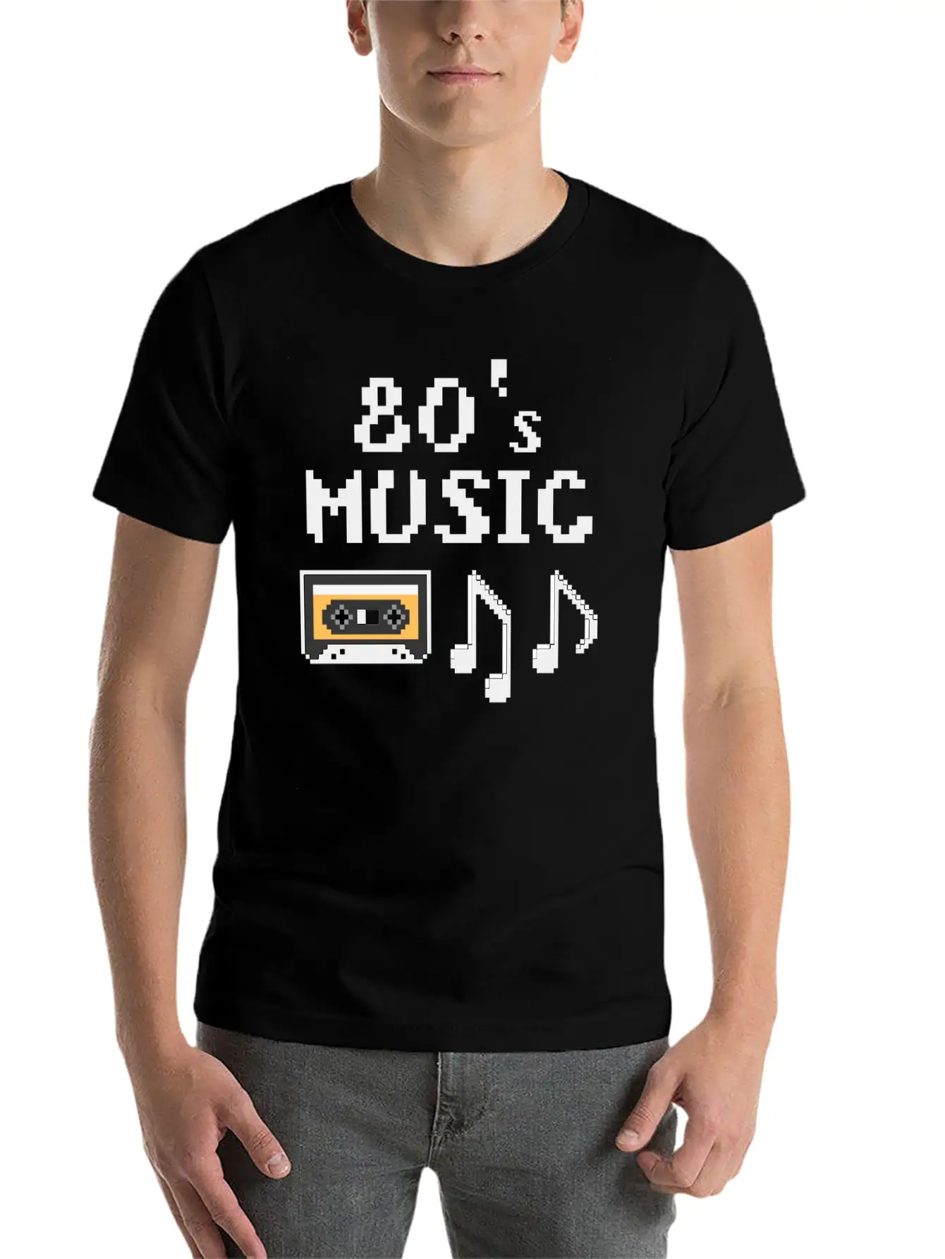 80s Music Breathable Soft Cotton T-Shirt – Timeless Casual Look