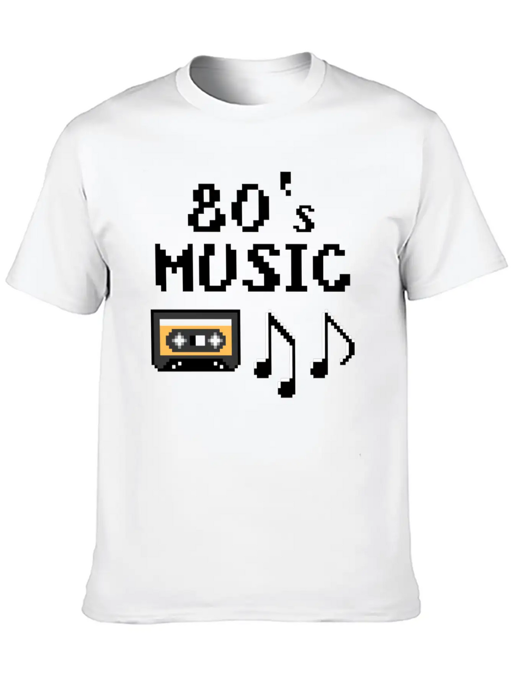80s Music Breathable Soft Cotton T-Shirt – Timeless Casual Look