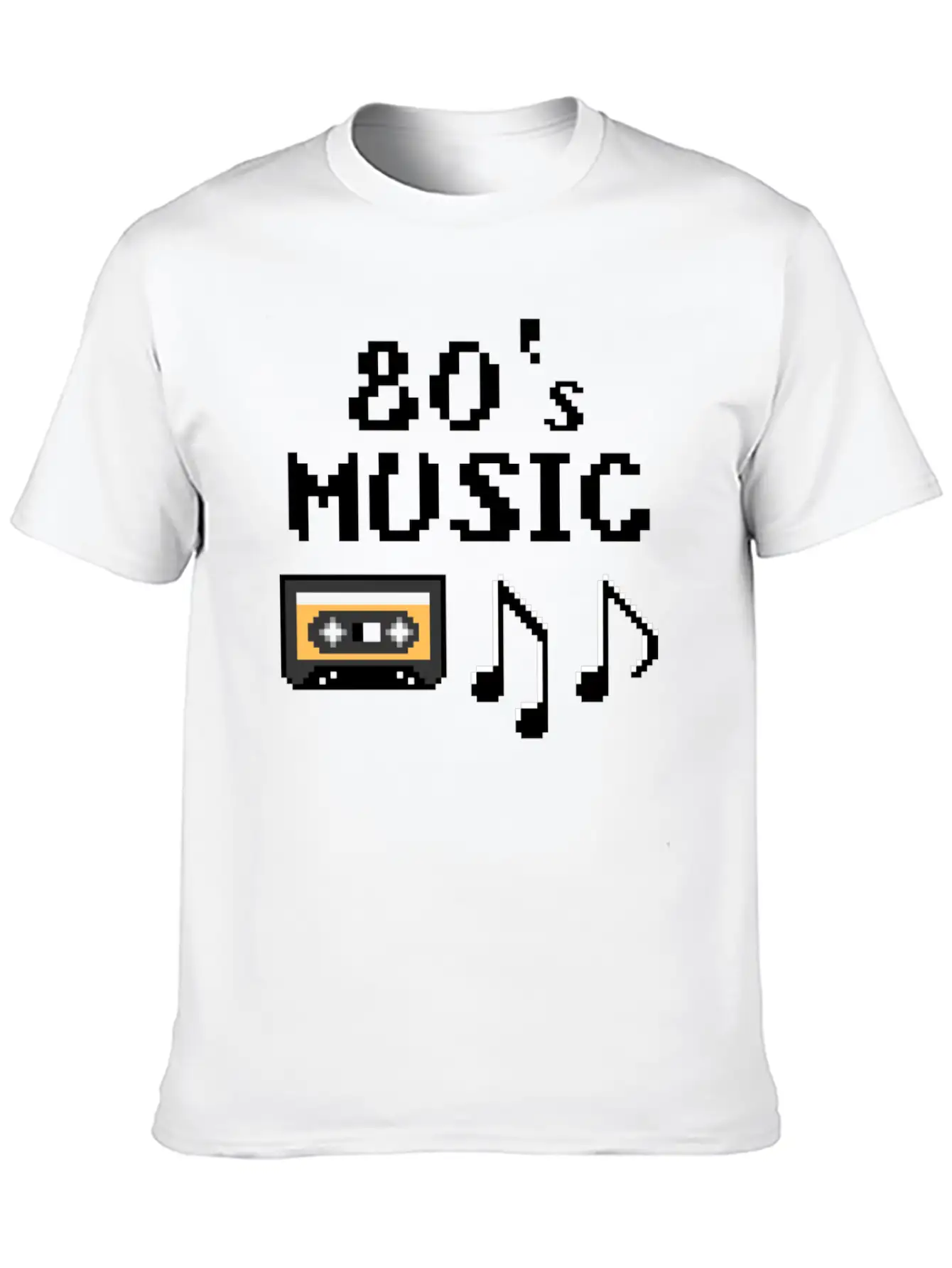 80s Music Breathable Soft Cotton T-Shirt – Timeless Casual Look